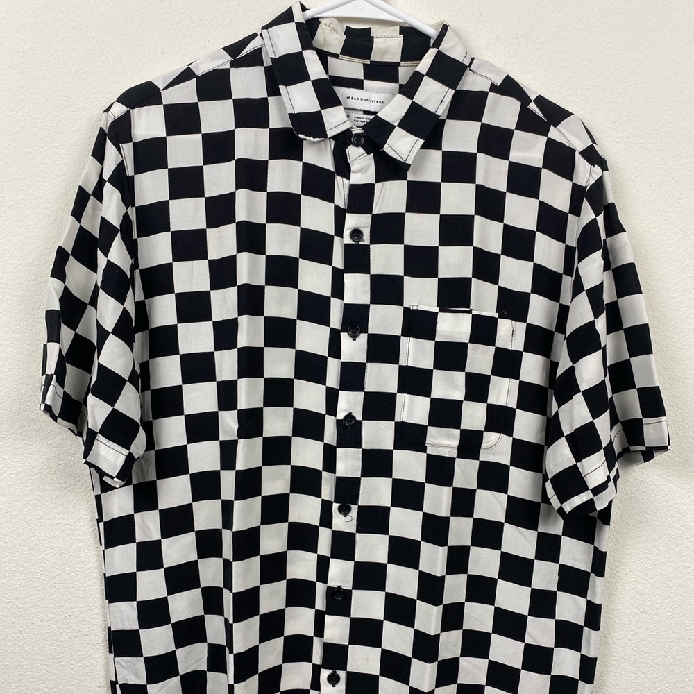 Urban Outfitters Checkered Button-down Shirt